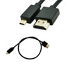 Micro HDMI to HDMI V2.0 Adapter Cable 4K*2K @60Hz UltraHD HighSpeed Cord Supports 3D ARC Ethernet Audio Video AV Connection