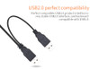 USB 2.0 Type-A to SATA 7+15 Pin Adapter Cable 22Pin For 2.5" Hard Drive Disk HDD