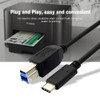 USB 3.1 Type-C Male to USB 3.0 Type-B Male Adapter Cable Printer Scanner USB-C Cord For Macbook Laptop PC Computer