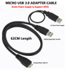 Micro USB 3.0 Adapter Cable Dual USB For External Hard Drive Portable HDD With Extra USB For Power Supply