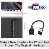 USB 3.0 Type-A 90 Degree Left Right Up Down Angled Plug Elbow Connection Extension Cable Male to Female Adapter Cord