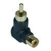 RCA Angled Connector Left Right Up Down 90 Degree Angle Plug Male To Female Elbow Extender