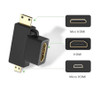 3in1 HDMI Female to Mini HDMI Male Micro HDMI Male Adapter Converter Connector Gold Plated