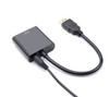 HDMI Male to VGA Female Adapter Video Display Converter With 3.5mm Audio Output Support