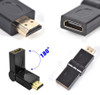 180° Rotate HDMI Male to Female Connector Extender For 3D 1080P HDTV XBOX PS3