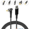 USB Type-C to 5.5*2.5mm 5.5*2.1mm 4.8*1.7mm 6.0*3.7mm 4.0*1.35 DC Adapter Cable 100W PD Fast Charger Cord 1.8M For Laptop