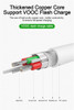 Micro USB 7Pin Charger Adapter Cable Data Sync Power Supply Cord 2M 1M OPPO VOOC Flash Charging Fast Charger Compatible