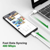 Premium USB Type-C (USB-C) Adapter Cable 6A Fast Charging Data Sync Power Supply Charger Adapter Cord