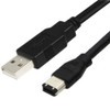 Premium USB to IEEE 1394 6-Pin 6P Adapter Cable USB2.0 to 6 Pin Plug Firewire i-Link Cord 1.8M For MINI DV HDV Camcorder to PC Edit