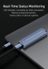 M.2 NVMe SATA SSD Enclosure Case 10Gbps USB-C 3.2 USB Type-C Gen 2 Dual Protocol Reader Premium Metal