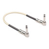 Gold Plated Double 90° Right Angle Guitar Effect Cable Single Block Pedal 6.35mm Connector