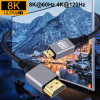 Micro HDMI to HDMI V2.1 Adapter Cable Audio Video 8K 60Hz UltraHD HDTV Cord