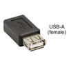 USB 2.0 Type-A Female to Micro USB 5-pin Female Converter Plug Adapter Connector Supports OTG
