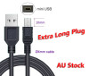 Mini USB Adapter Cable Data Sync Transfer Power Supply Charger Cord V3 Extra Long Plug