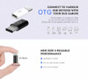 USB 3.1 Type-C (USB-C) Male to Micro-B USB Female Converter OTG Data Sync Power Supply Charger Adapter Connector