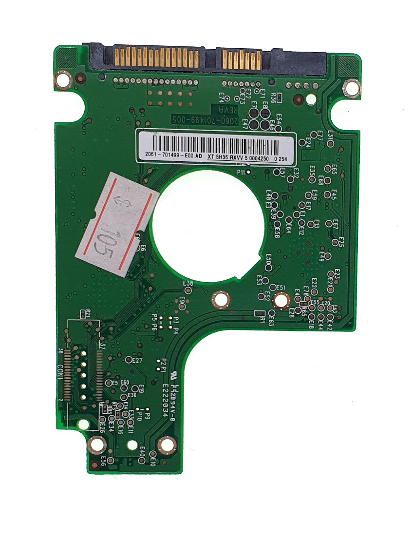 Carte Contrôleur PCB Pour Disque Dur WD6400BPVT - Réf. 2060-701499-005 - Occasion / Flasheé - Vente Pour Pièces