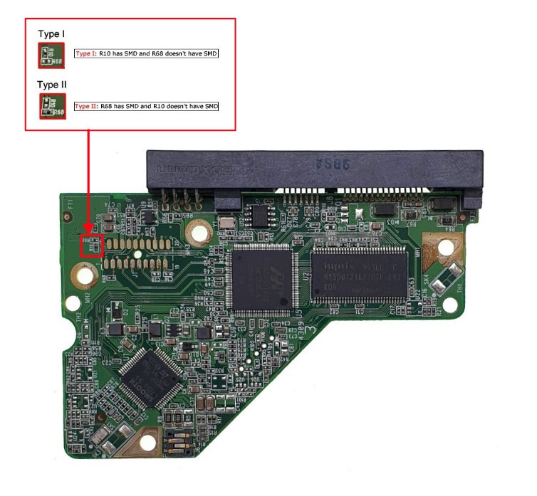 Contrôleur PCB Pour Disque Dur WD10EADS-11M2B3 - Référence 2060-701640-003 - Occasion