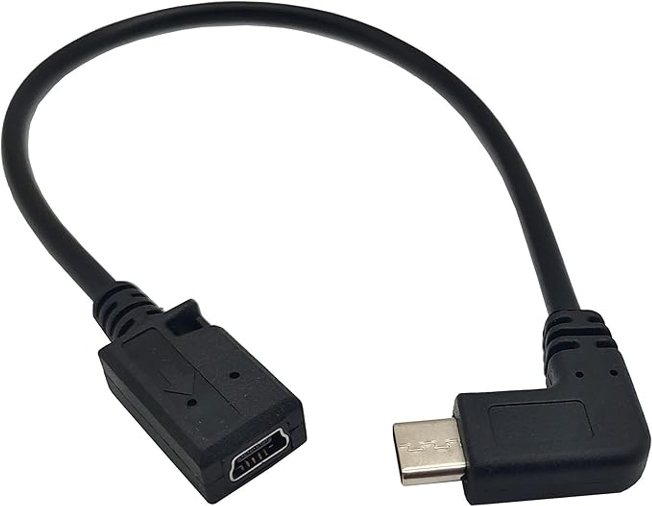 USB Type-C (USB-C ) Male to Mini USB Female Port Adapter Cable Data Sync Power Supply Cord 25cm