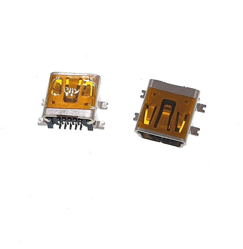 2x Mini-B USB Socket Port 5-Pin Female Plug Connector – Repair Replacement Part
