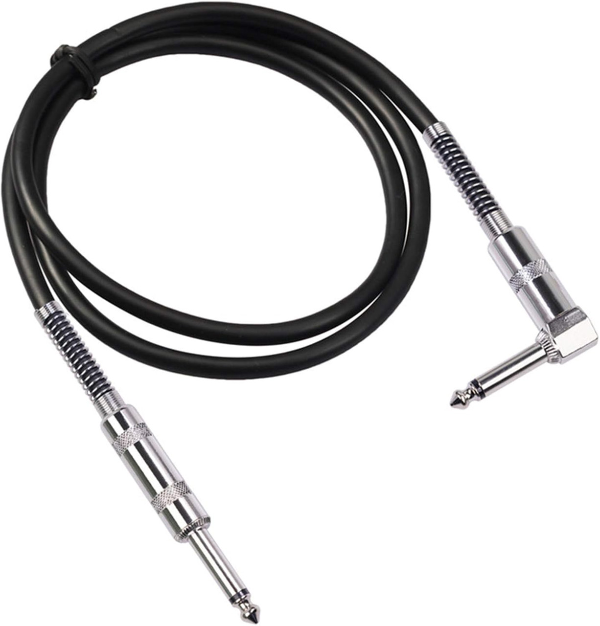 6.35mm Male to 90° Elbow Plug Male Up Down Angle Plug Cable Audio Jack Cord For Bass Drums Guitar 6.5mm Instruments