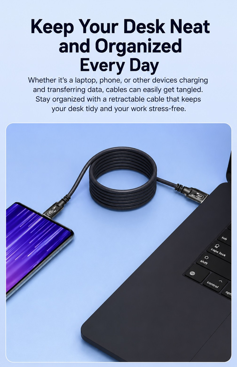 Item photo. Show listing details page. Listing USB4 USB-C Magnetic Retractable Cable 80Gbps 240W PD 16K Fast Charge Data Sync USB4 USB-C Magnetic Retractable Cable 80Gbps 240W PD 16K Fast Charge Data Sync