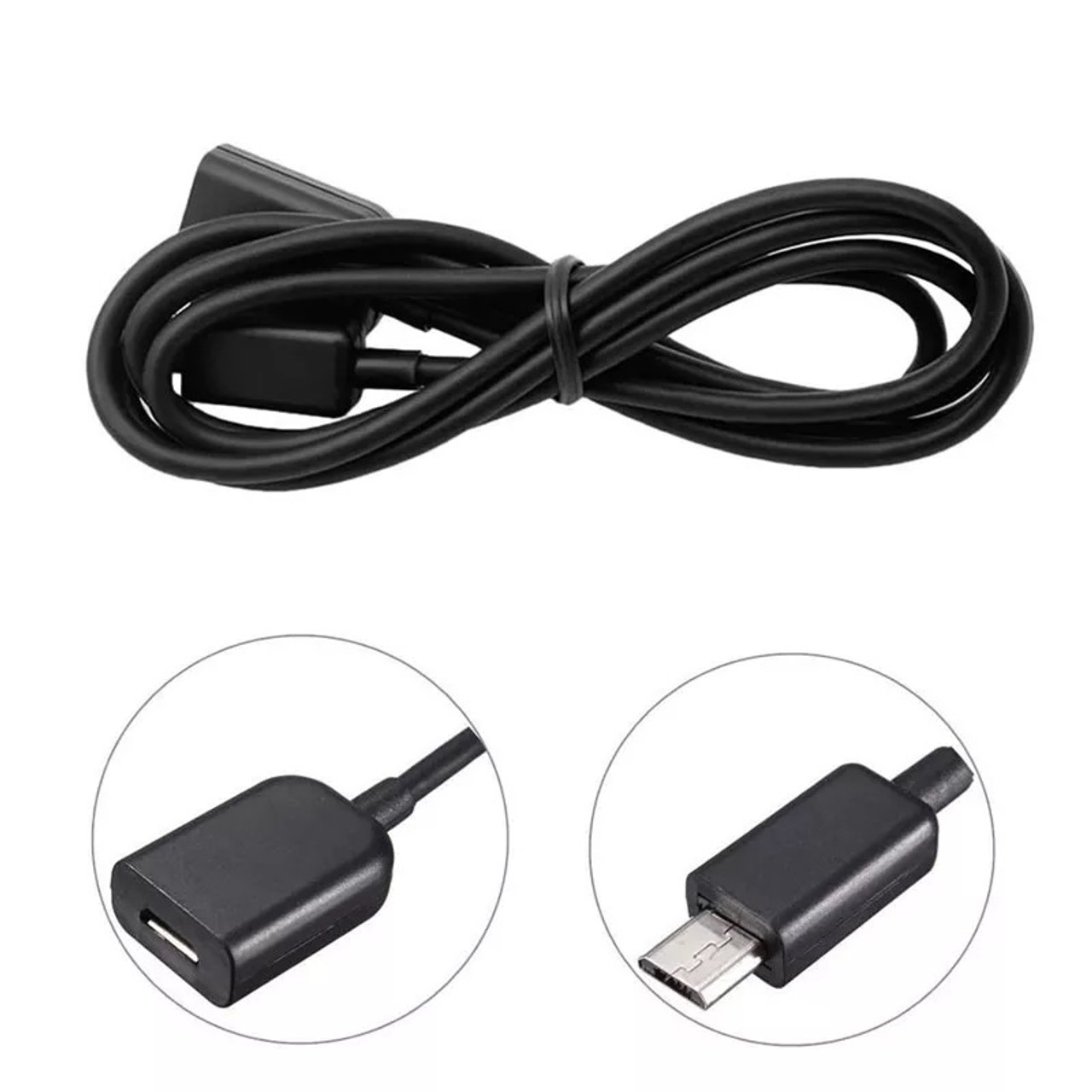 Micro USB Male to Female Extension Cable OTG Extender Data Sync Power Supply Charger Extending Cord