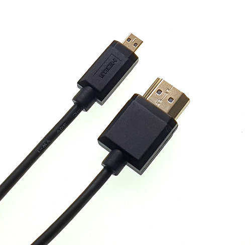 Micro HDMI to HDMI V2.0 Adapter Cable 4K*2K @60Hz UltraHD HighSpeed Cord Supports 3D ARC Ethernet Audio Video AV Connection