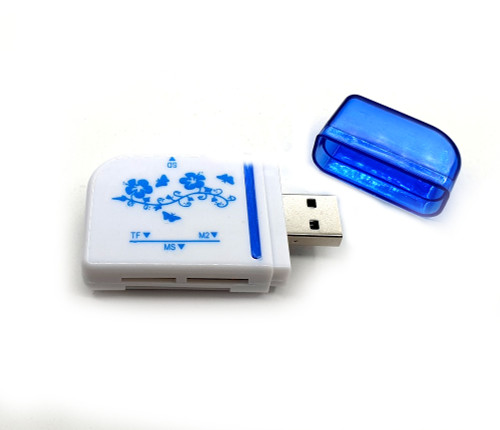 All in 1 USB 2.0 Multi Memory Card Reader For TF SDHC SD MS Micro(M2) MicroSD #A