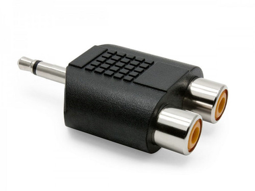 3.5mm (Mono) Audio Male to Dual RCA (2RCA) Female Converter Adapter Splitter Connector