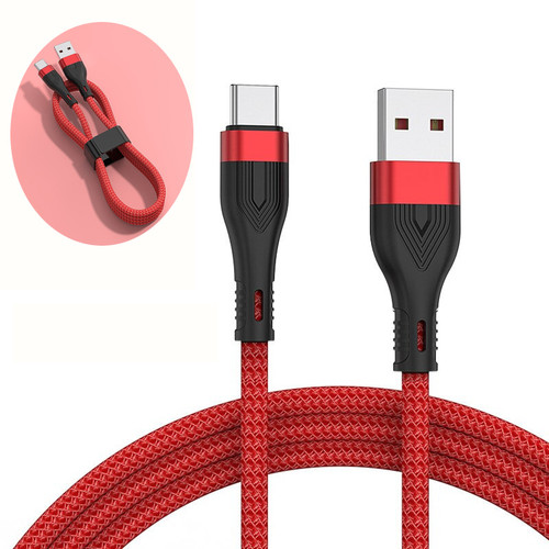 Braided USB Type-C Adapter Cable USB-C Charger Cord 6A 120W Fast Charging
