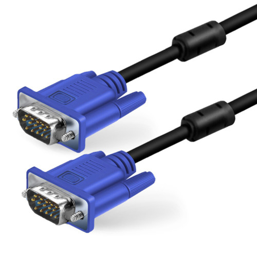 Premium VGA SVGA D-SUB Male to Male Cable M/M Display Cord For PC Computer/Laptop to LCD Monitor TV Projector 1.5M 3M
