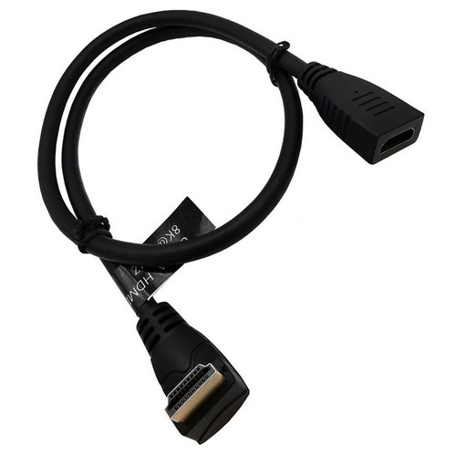 Premium Up Down Left Right Elbow Plug HDMI V2.1 Extension Cable Male to Female Adapter 8K 60Hz 4K 120Hz UltraHD 3D