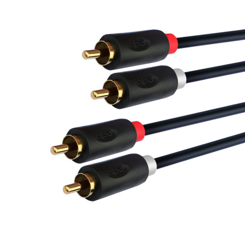 Premium RCA Audio Cable 2RCA to 2 RCA Male to Male Gold-Plated For STB DVD TV Amplifer 1.5M ~ 20M