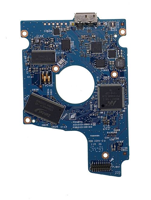 Toshiba Micro USB 3.0 External Hard Drive MQ01UBD100 HDD Logic Control Circuit PCB Board G003189A