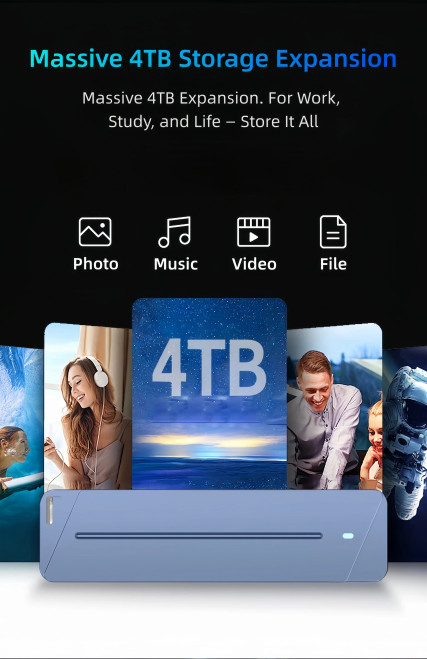 M.2 NVMe SATA SSD Enclosure Case 10Gbps USB-C 3.2 USB Type-C Gen 2 Dual Protocol Reader Premium Metal