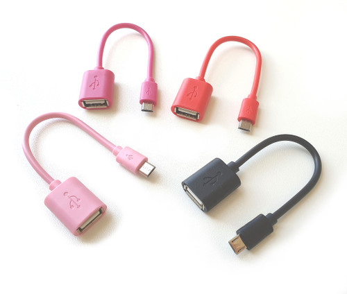 Colorful Premium Micro USB OTG ( On-The-Go ) Adapter Cable Cord For Mobile Phone Tablet
