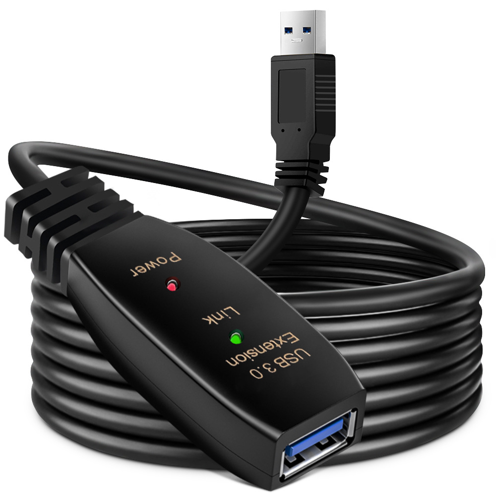 Active USB Extension Cable With Amplifier Signal Booster Repeater Male to Fem...