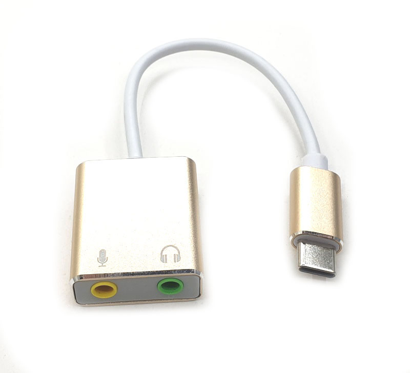 USB Type-C External Sound Card 7.1 Stereo Audio Mic Adapter for Apple iphone ... - Picture 10 of 12