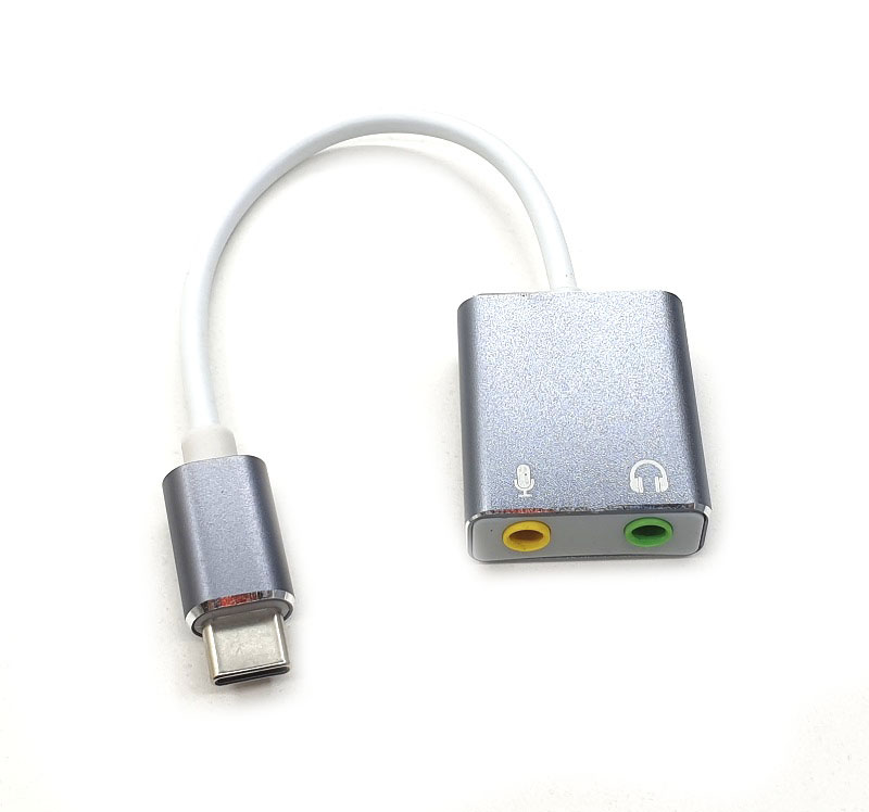 USB Type-C External Sound Card 7.1 Stereo Audio Mic Adapter for Apple iphone ... - Picture 11 of 12