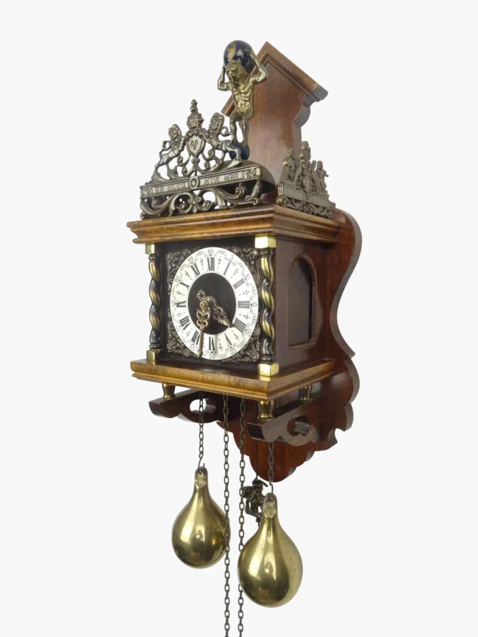 Dutch Warmink Vintage Antique Wuba Wall Clock