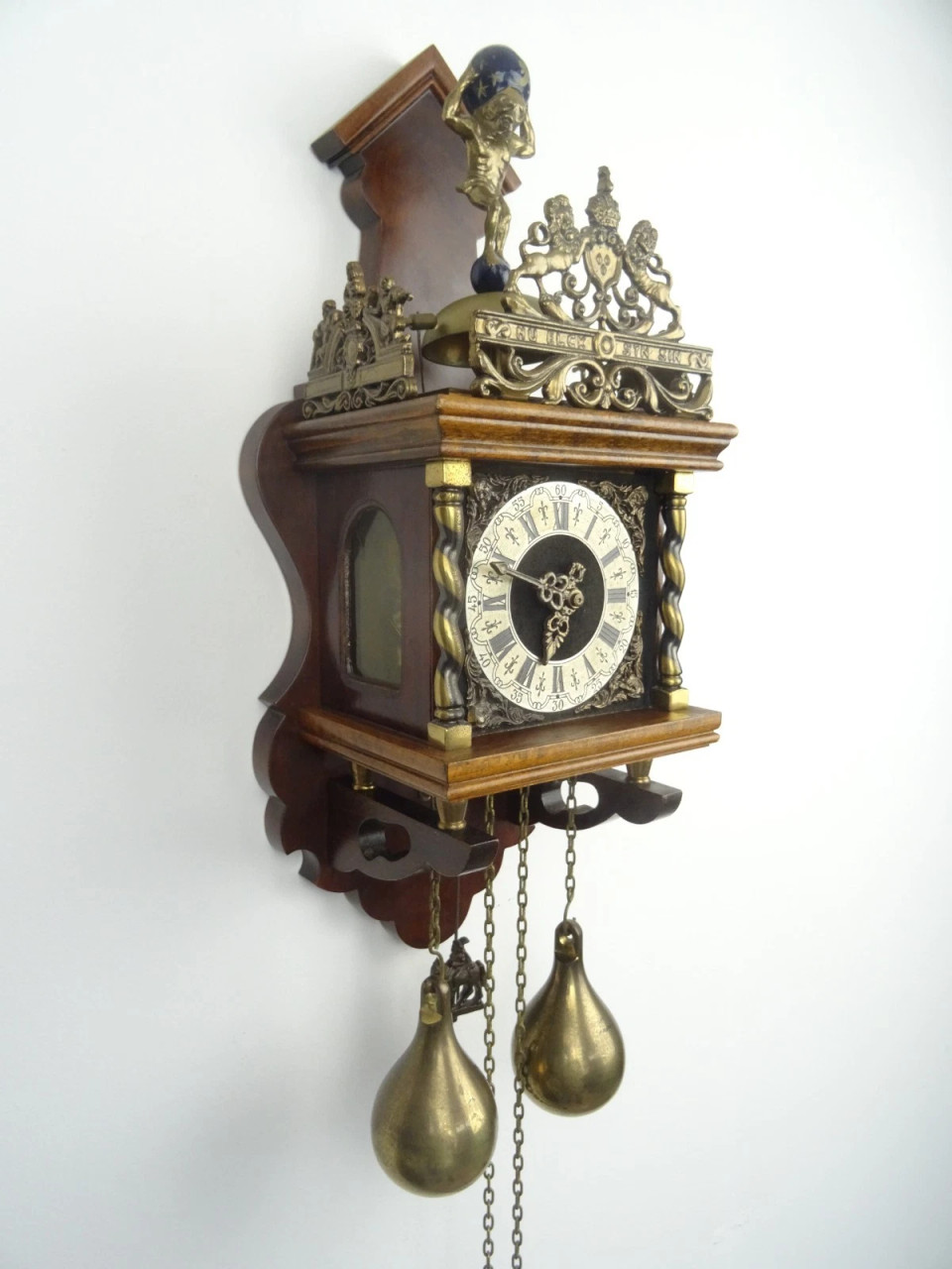Dutch Warmink Vintage Antique Wuba Wall Clock
