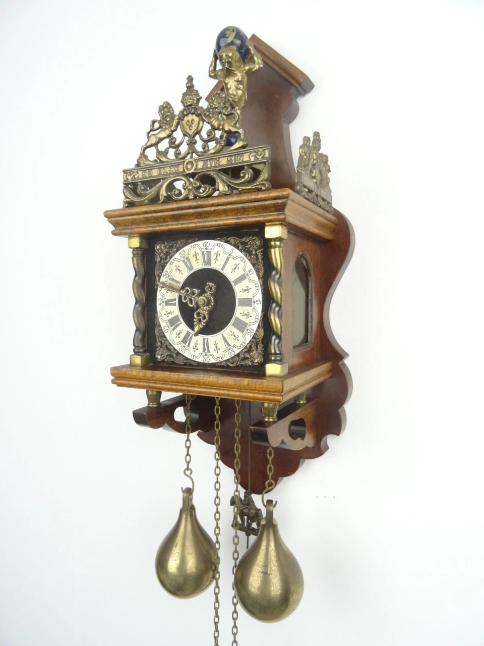Dutch Warmink Vintage Antique Wuba Wall Clock