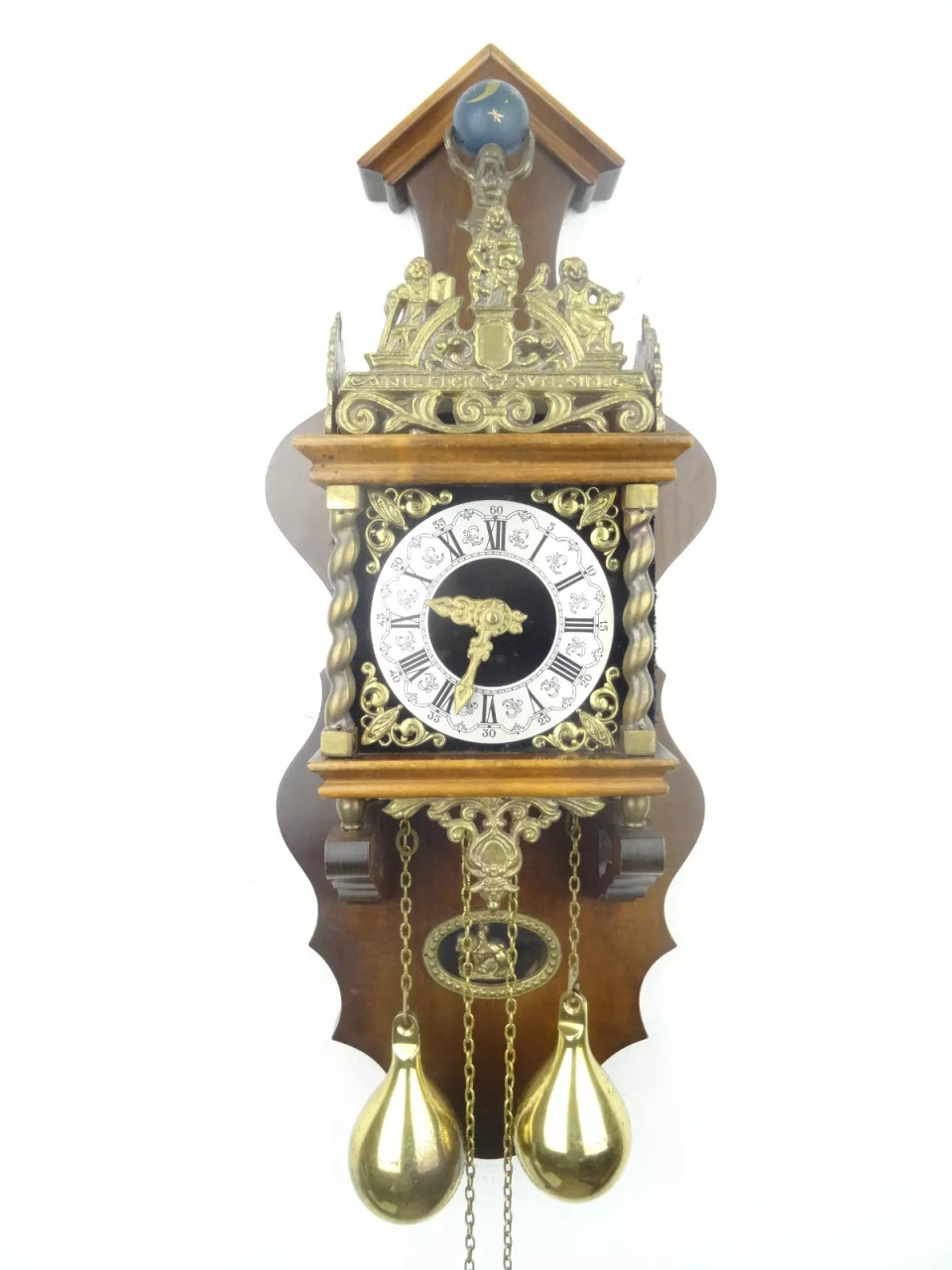 Dutch Warmink Vintage Antique Wuba Wall Clock