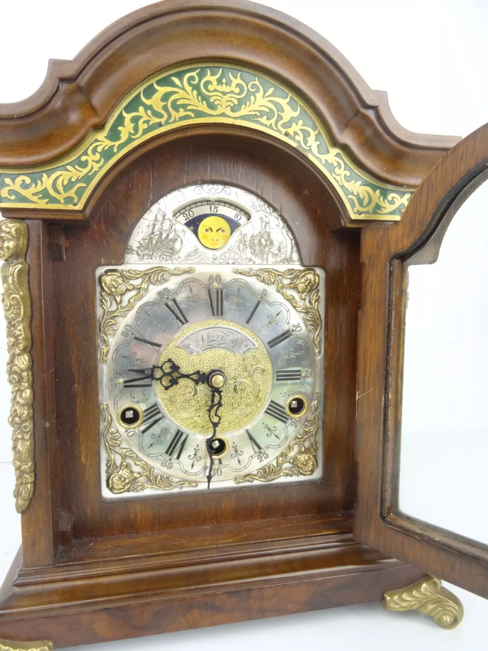 WUBA Warmink VINTAGE WESTMINSTER CHIME 8 day MANTEL DUTCH SHELF