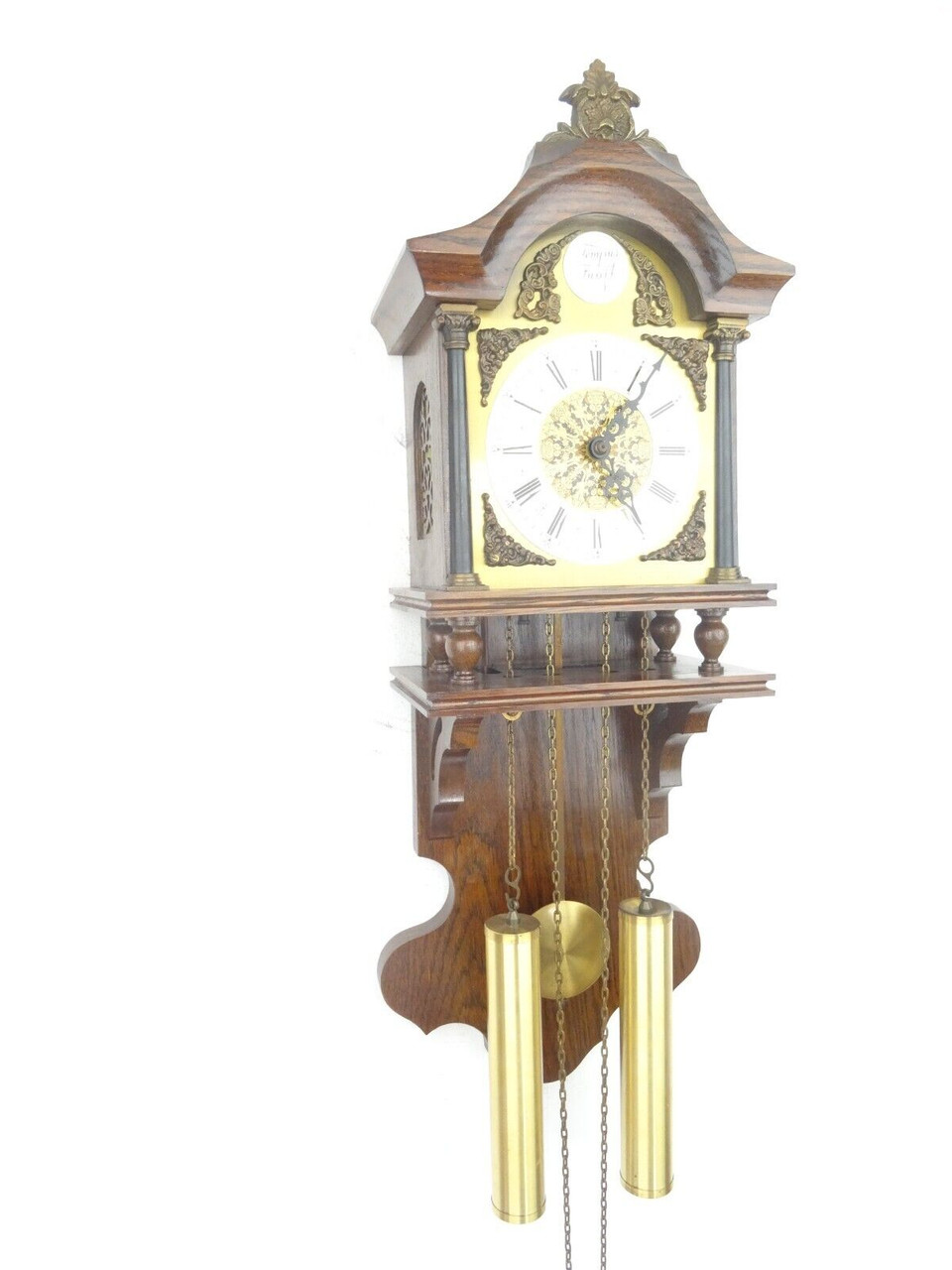 Friesian Frisian Dutch Wall Clock Antique Vintage