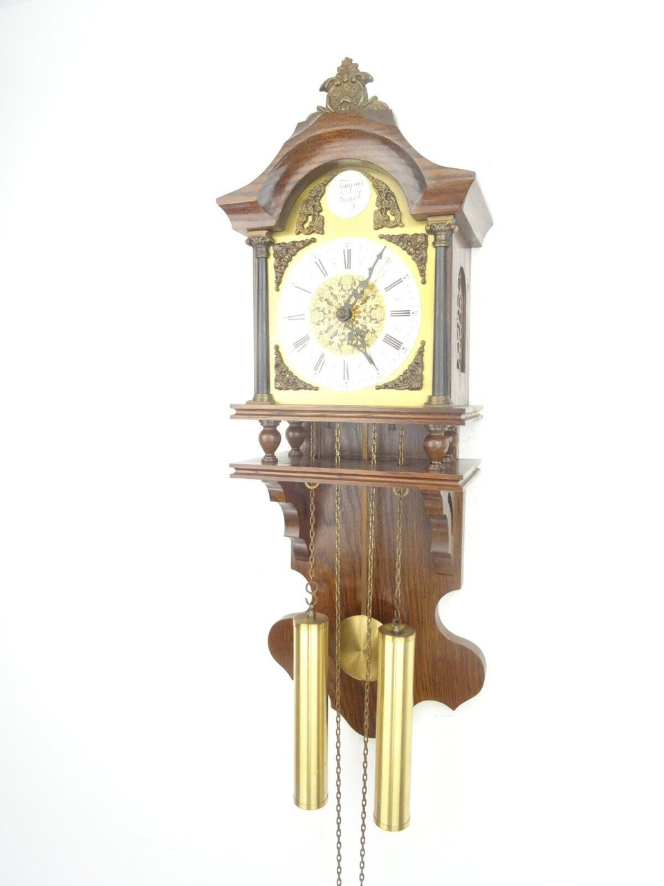 Friesian Frisian Dutch Wall Clock Antique Vintage