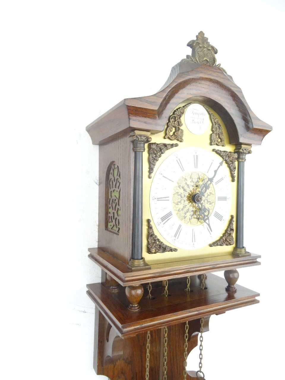Friesian Frisian Dutch Wall Clock Antique Vintage