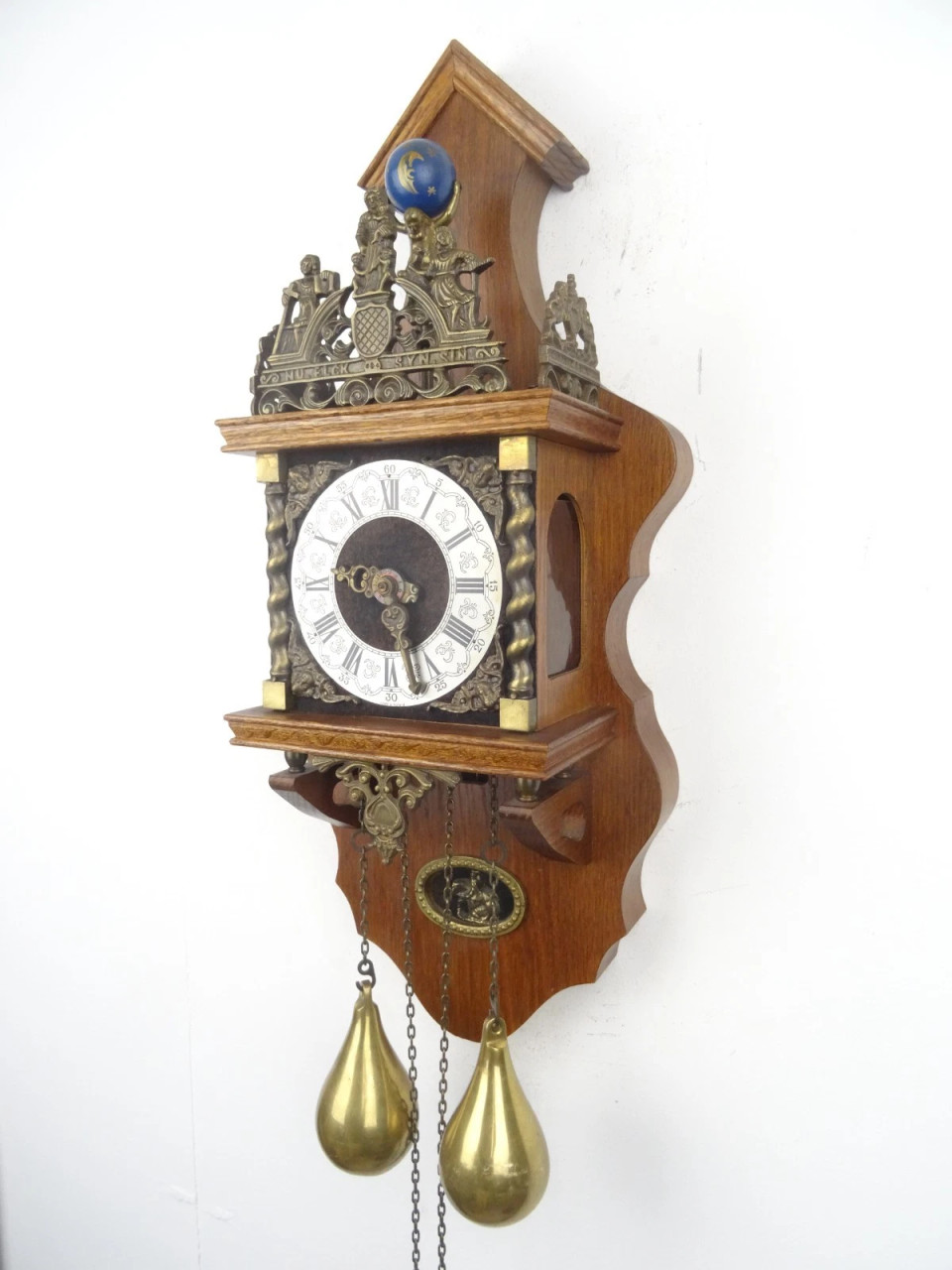 Dutch Warmink Vintage Antique Wuba Wall Clock