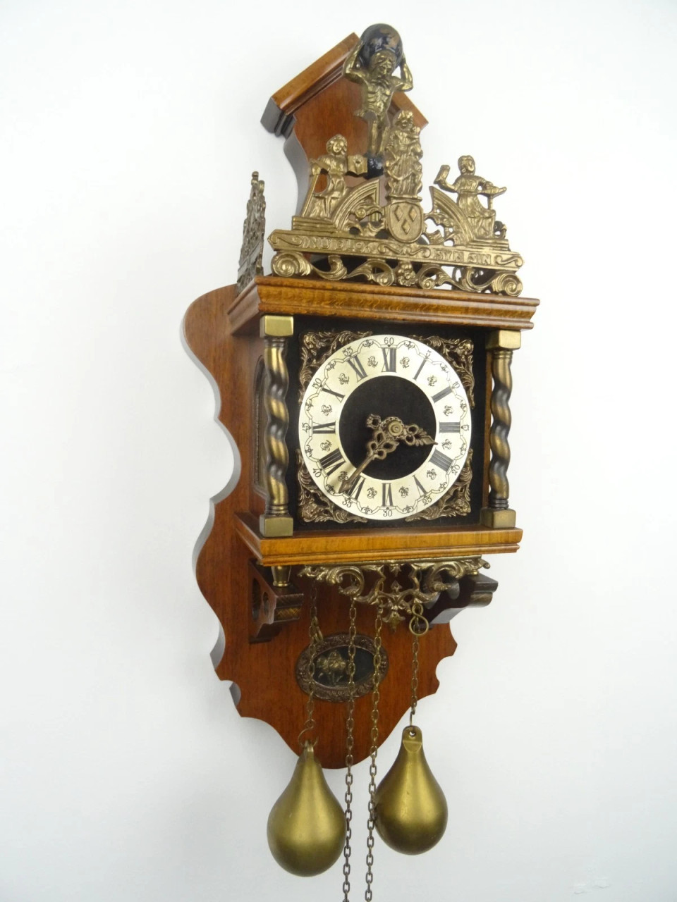 Dutch Warmink Vintage Antique Wuba Wall Clock