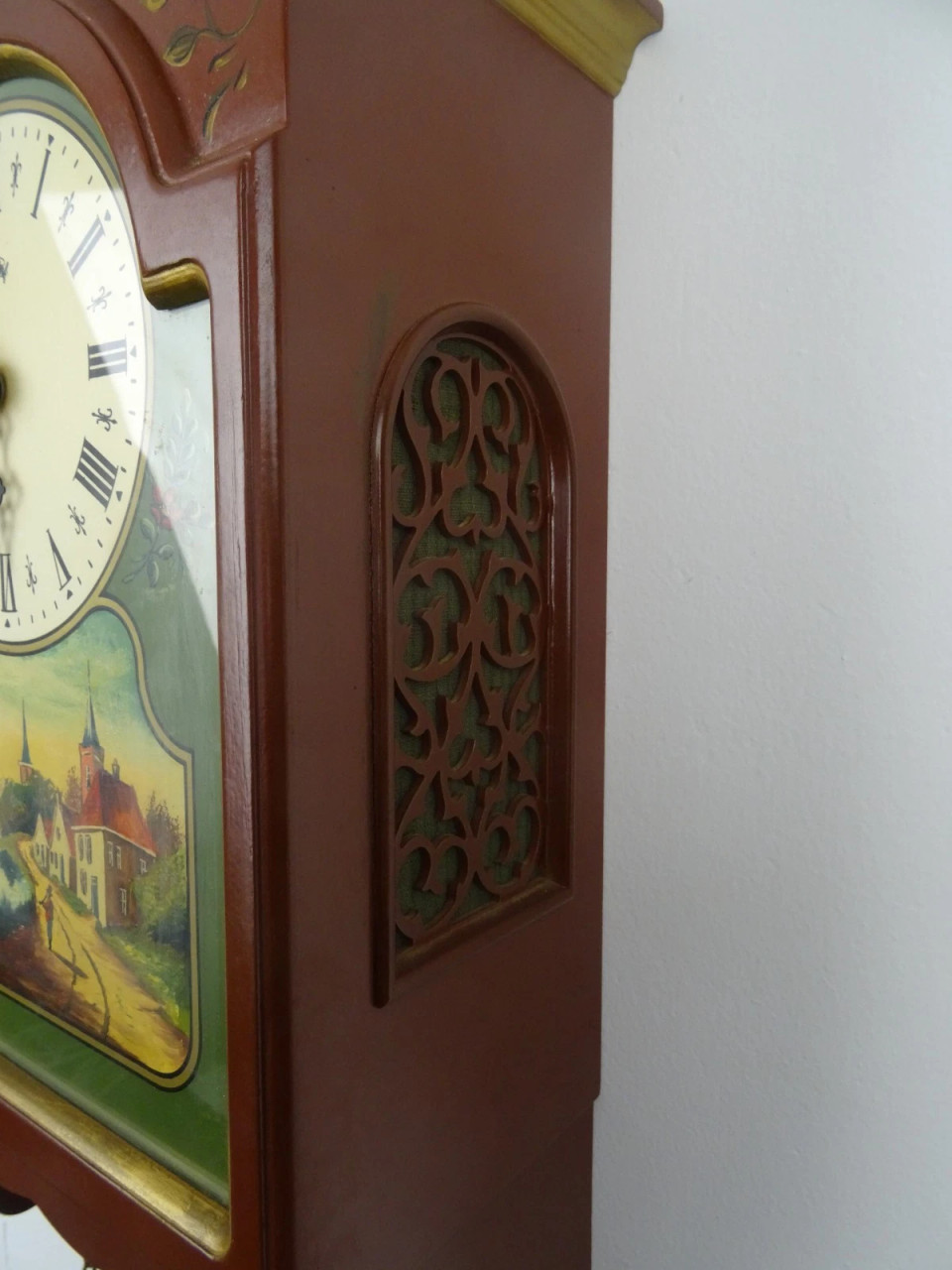 Friesian Frisian Dutch Wall Clock Antique Vintage